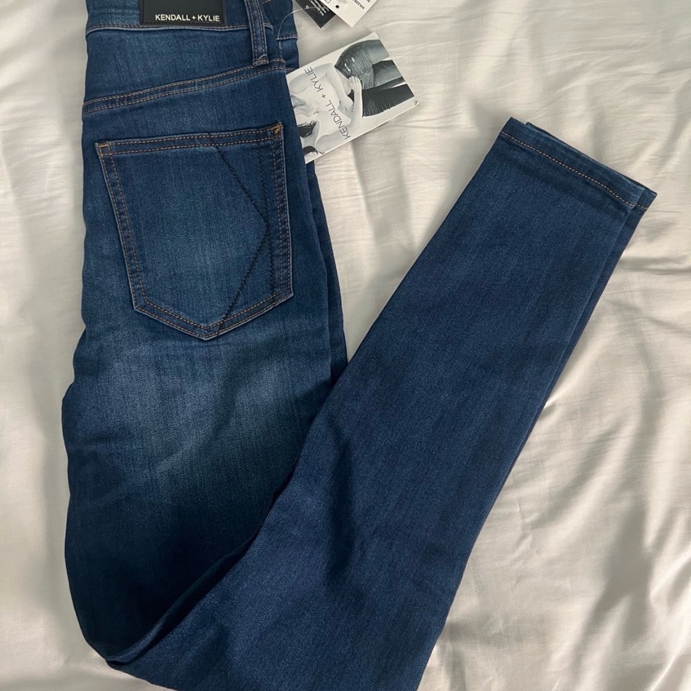 Kendall & Kylie Dark Blue Denim Jeans